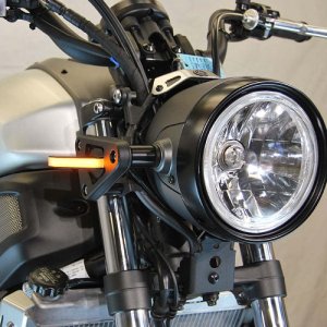 Yamaha XSR 700 Turn Signal - Front - New Rage Cycles - LED - Black - `16-`21 Yamaha XSR 700 Turn Signal - Front - New Rage Cycles - LED - Black - `16-`21